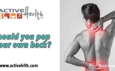 Stop Popping Your Own Back! Don’t self-adjust a sore back