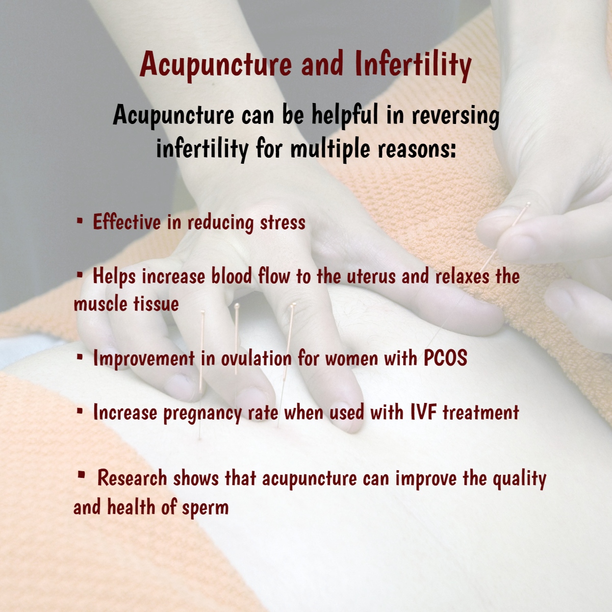 Acupuncture To Help Infertility Chiropractor Park Ridge Il Active Health