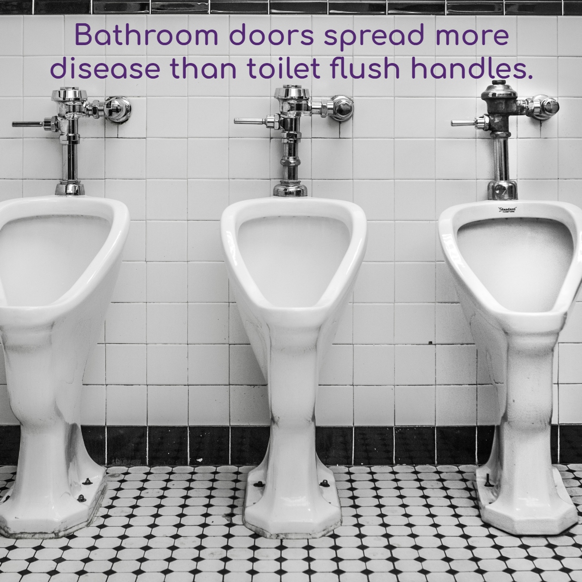 bathroom doors spread disease